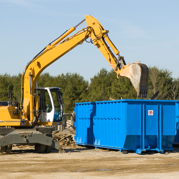 what happens if the residential dumpster is damaged or stolen during rental in Lake Creek